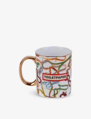 Seletti fine porcelain snakes mug 10cm, UK version