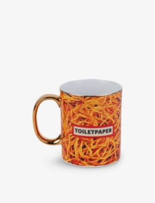 Seletti x TOILETPAPER fine porcelain spaghetti mug 10cm - British product