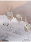 The White Company Skye Optic champagne flutes set of four (British brand)
