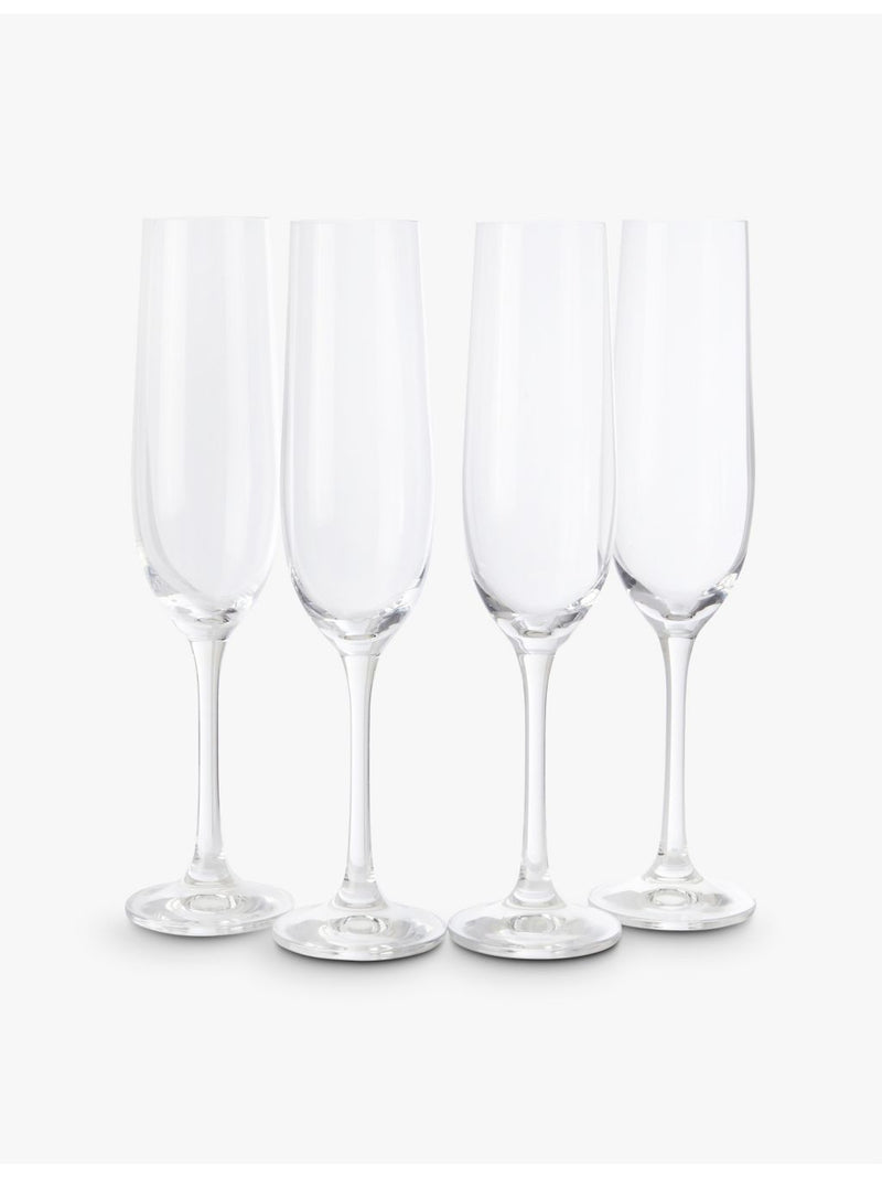 The White Company Skye Optic champagne flutes set of four (British brand)