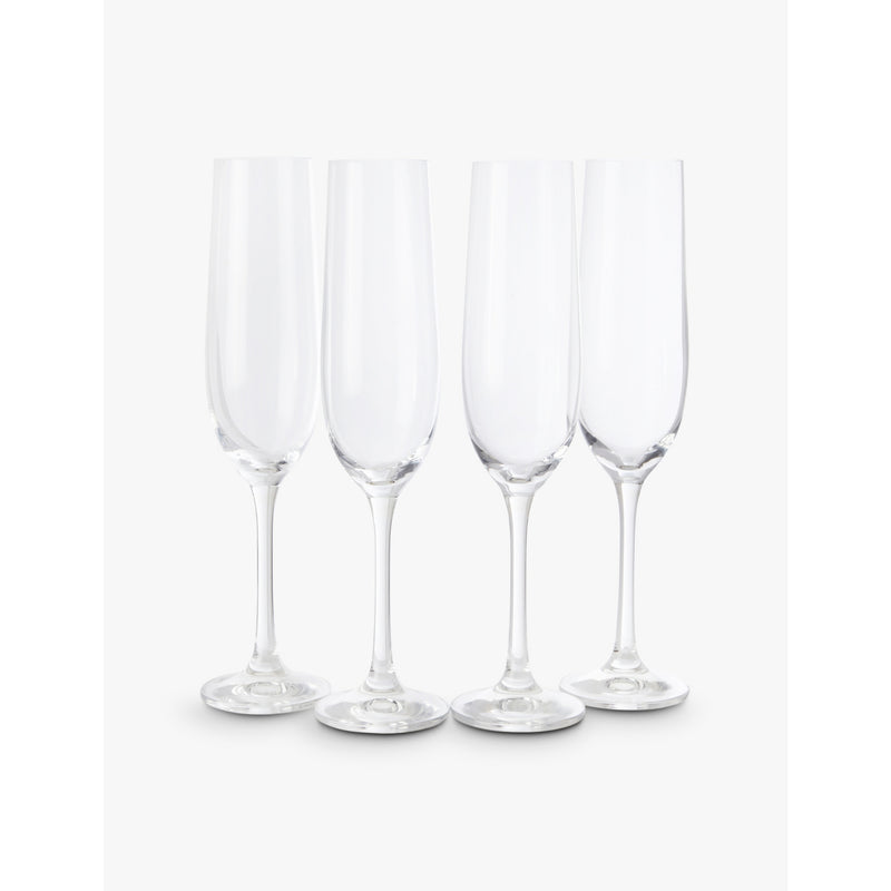 The White Company Skye Optic champagne flutes set of four (British brand)