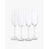The White Company Skye Optic champagne flutes set of four (British brand)