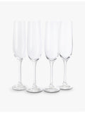 The White Company Skye Optic champagne flutes set of four (British brand)
