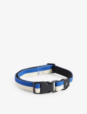 HAY stripe flat dog collar adjustable 35-55cm - British product