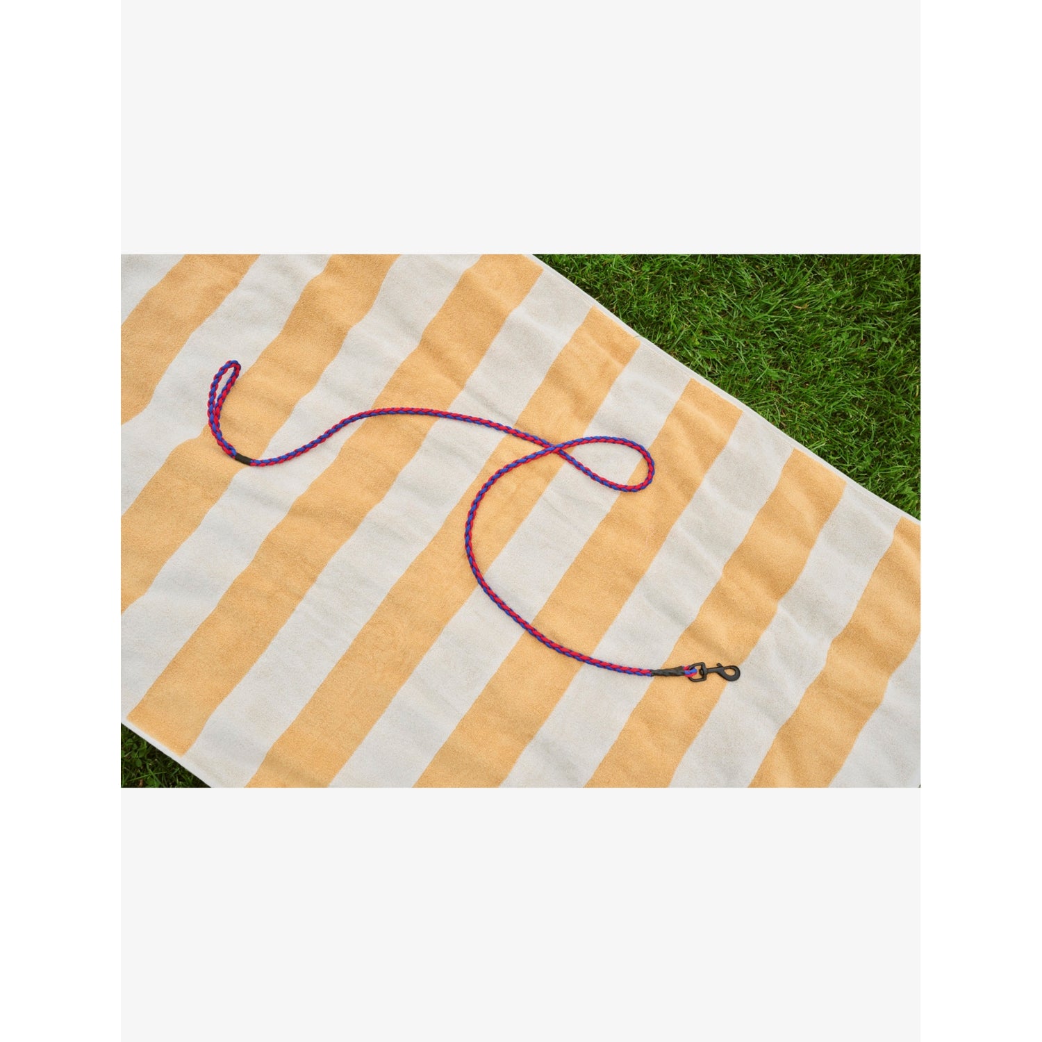 HAY plaited dog leash in two-tone polyester 160cm - British product
