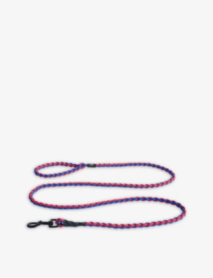 HAY plaited dog leash in two-tone polyester 160cm - British product