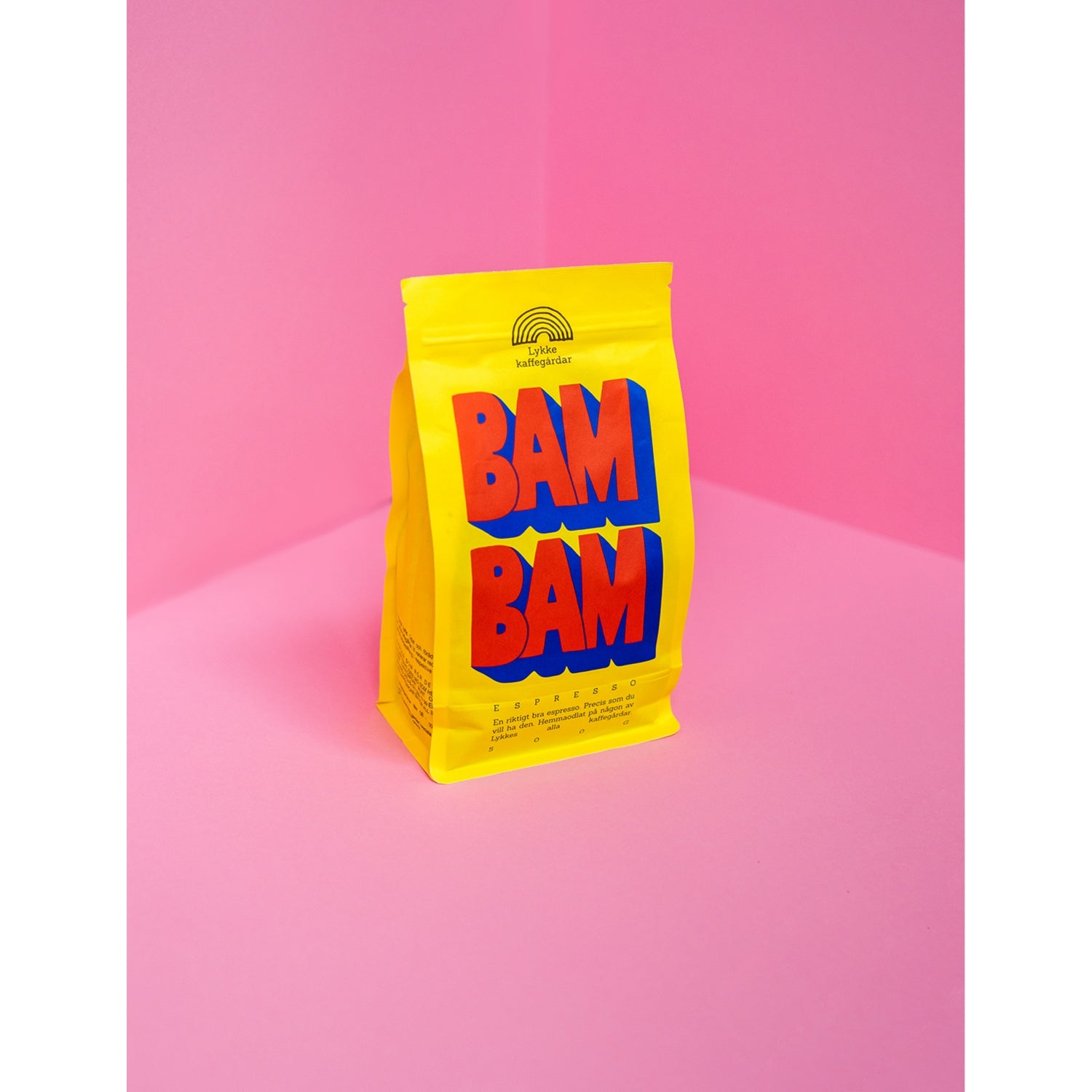 Lykke Kaffegårdar BAM BAM! espresso wholebean coffee 500g - British product