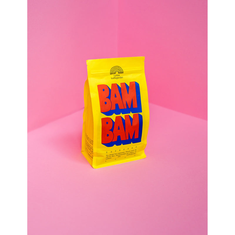 Lykke Kaffegårdar BAM BAM! espresso wholebean coffee 500g - British product