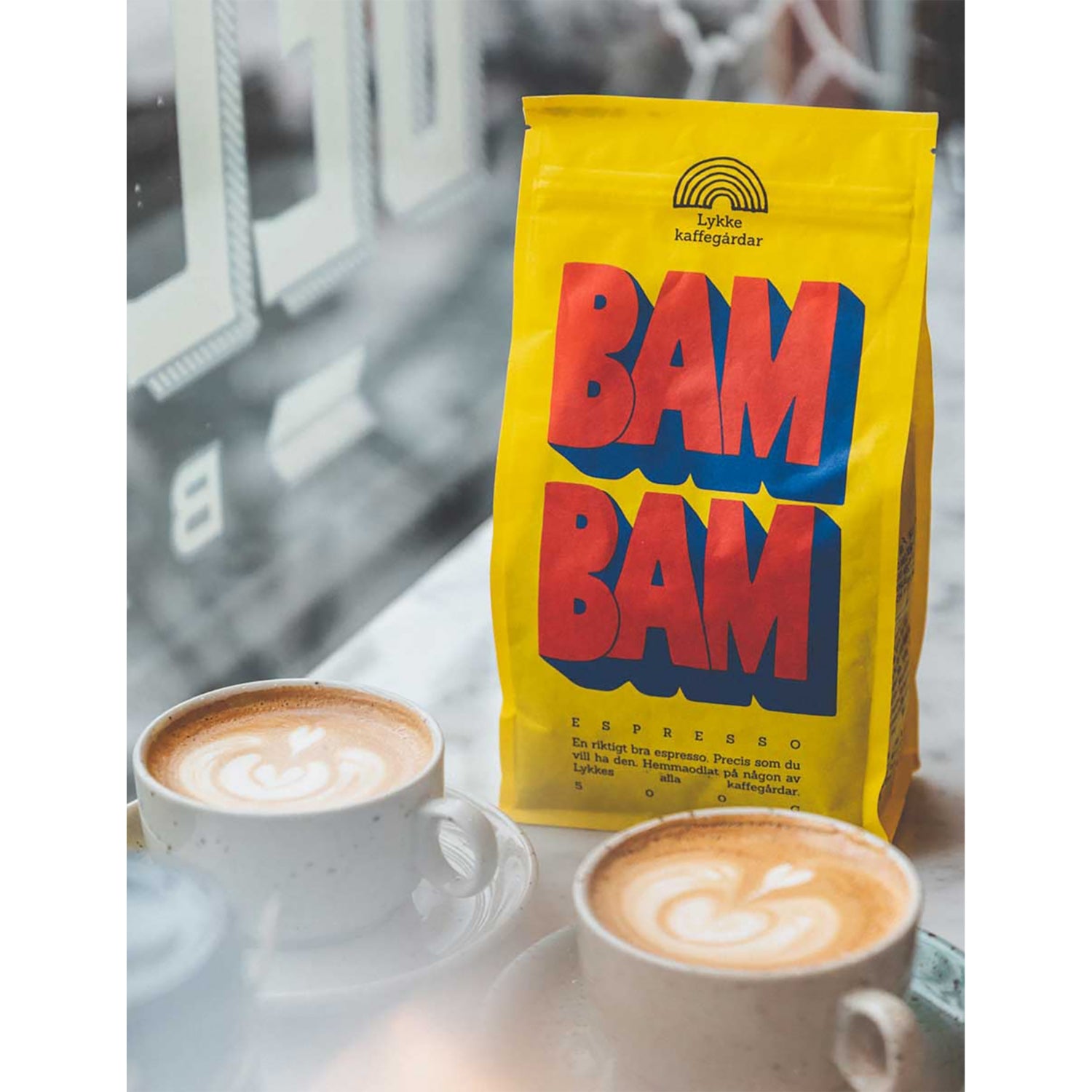 Lykke Kaffegårdar BAM BAM! espresso wholebean coffee 500g - British product