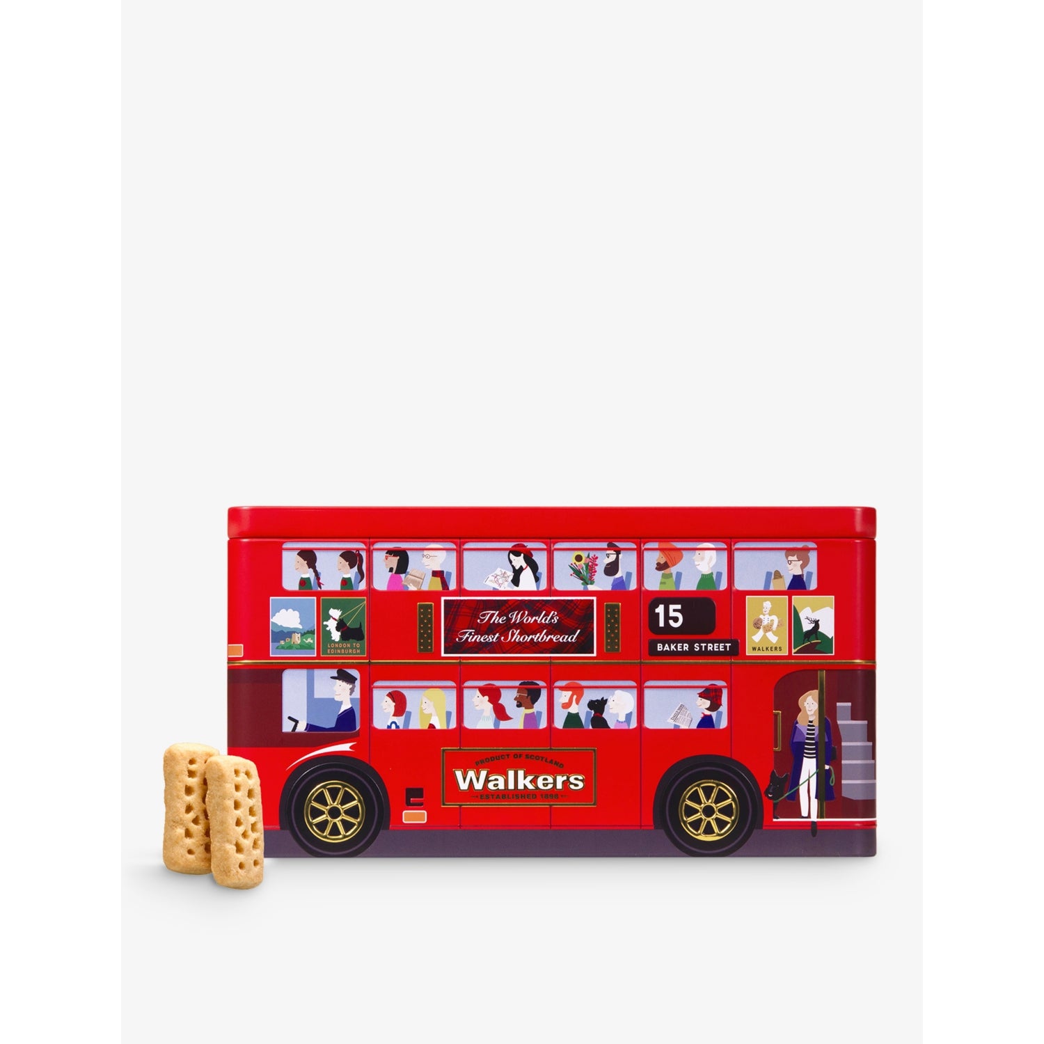 Walkers London Bus shortbread tin 250g - British product