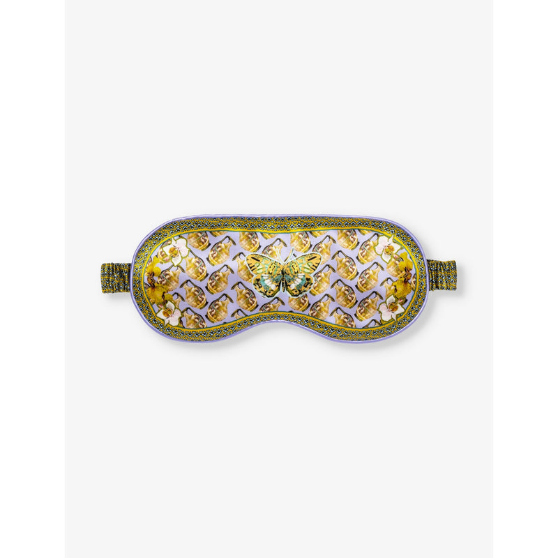 Slip Aquarius graphic-print silk eye mask, imported from the UK