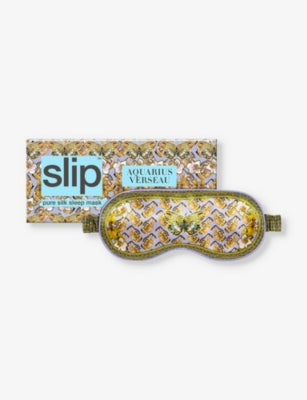 Slip Aquarius graphic-print silk eye mask, imported from the UK