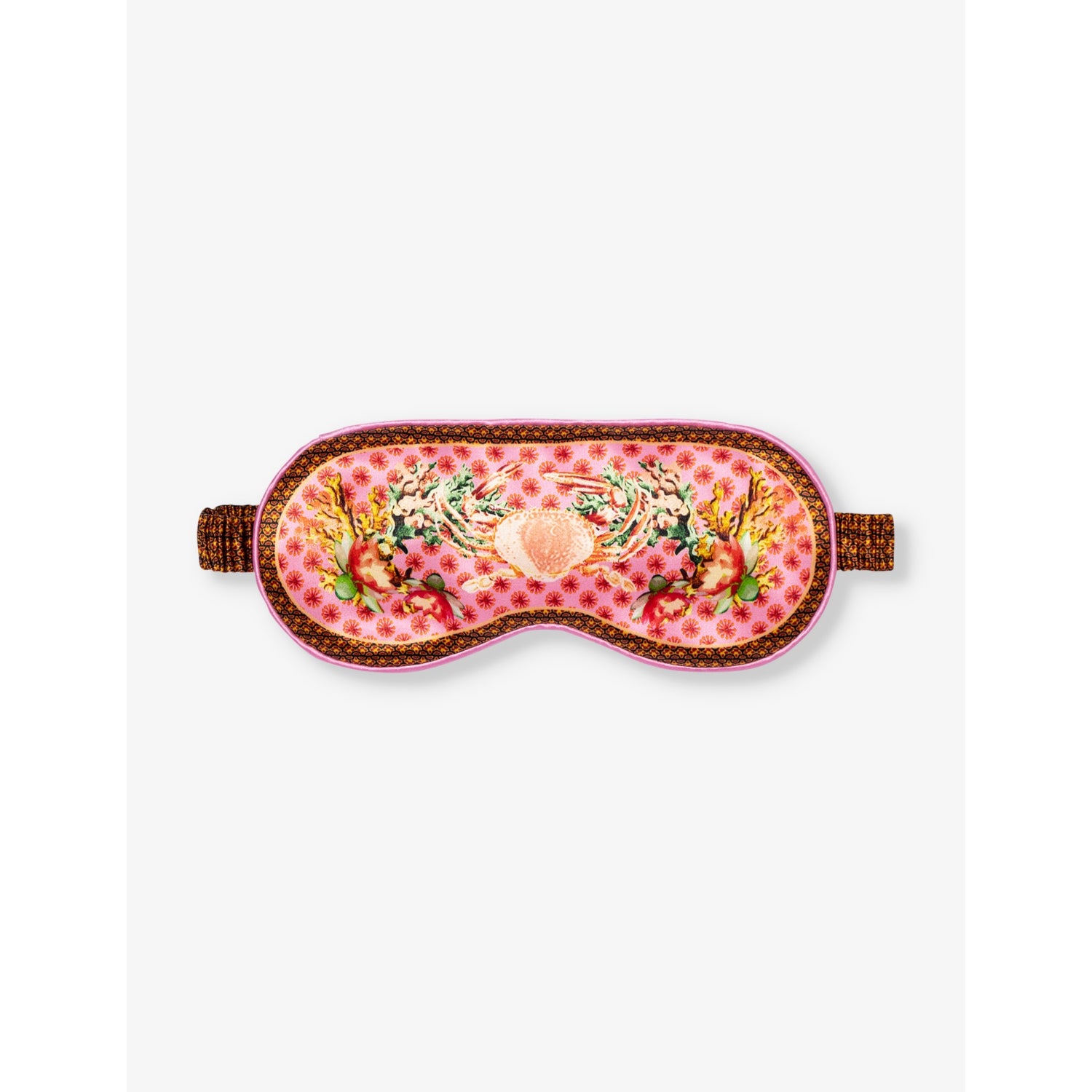 Slip 100% silk eye mask Cancer graphic print, UK version