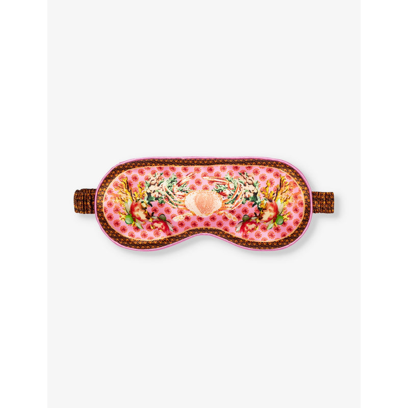 Slip 100% silk eye mask Cancer graphic print, UK version