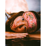 Slip 100% silk eye mask Cancer graphic print, UK version