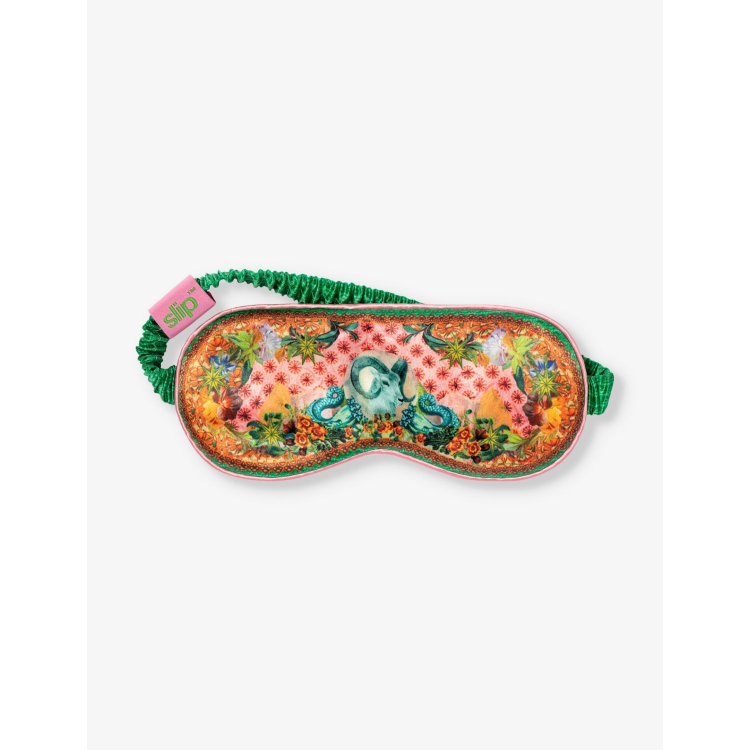 Slip silk eye mask Capricorn graphic print - British product