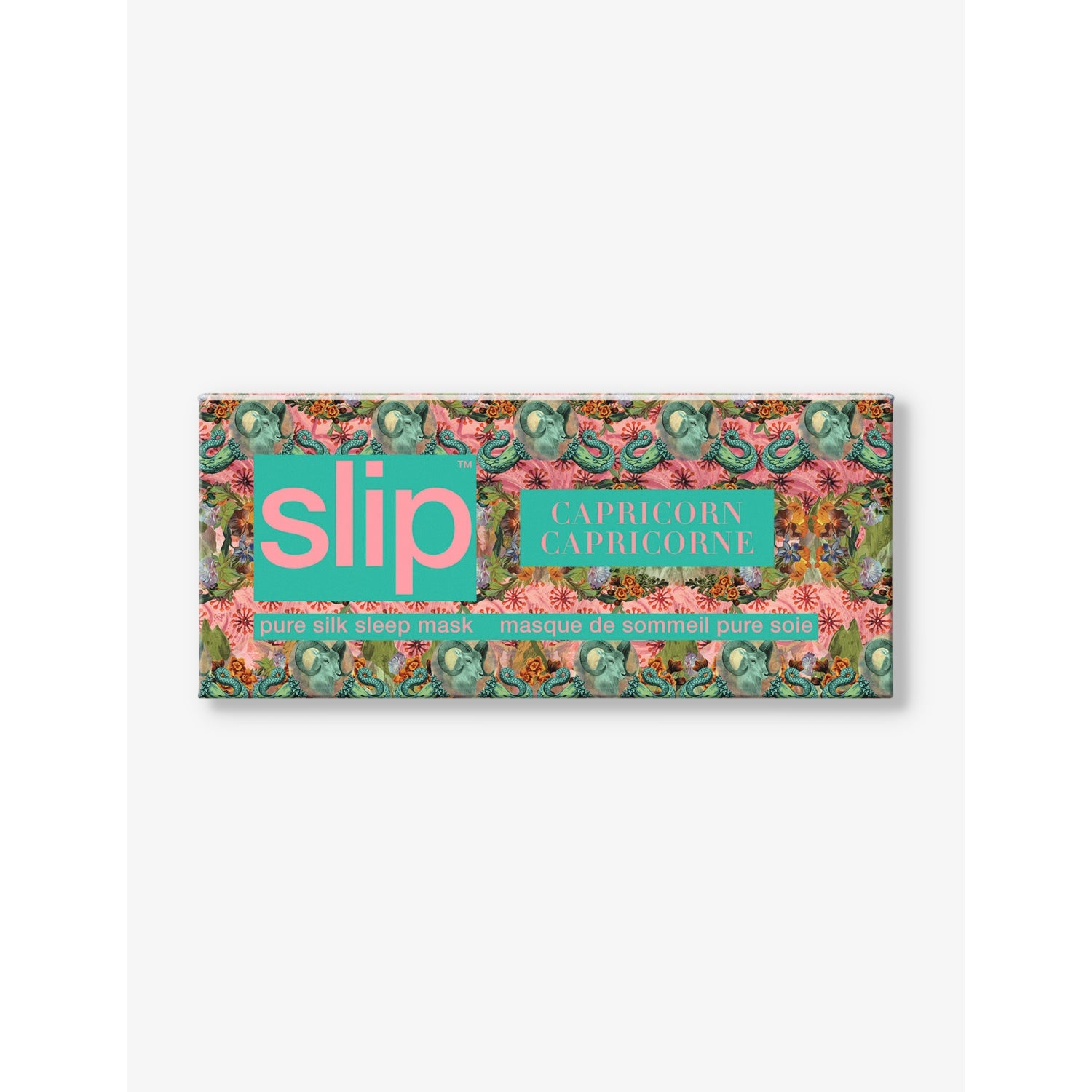 Slip silk eye mask Capricorn graphic print - British product