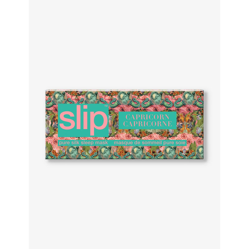 Slip silk eye mask Capricorn graphic print - British product