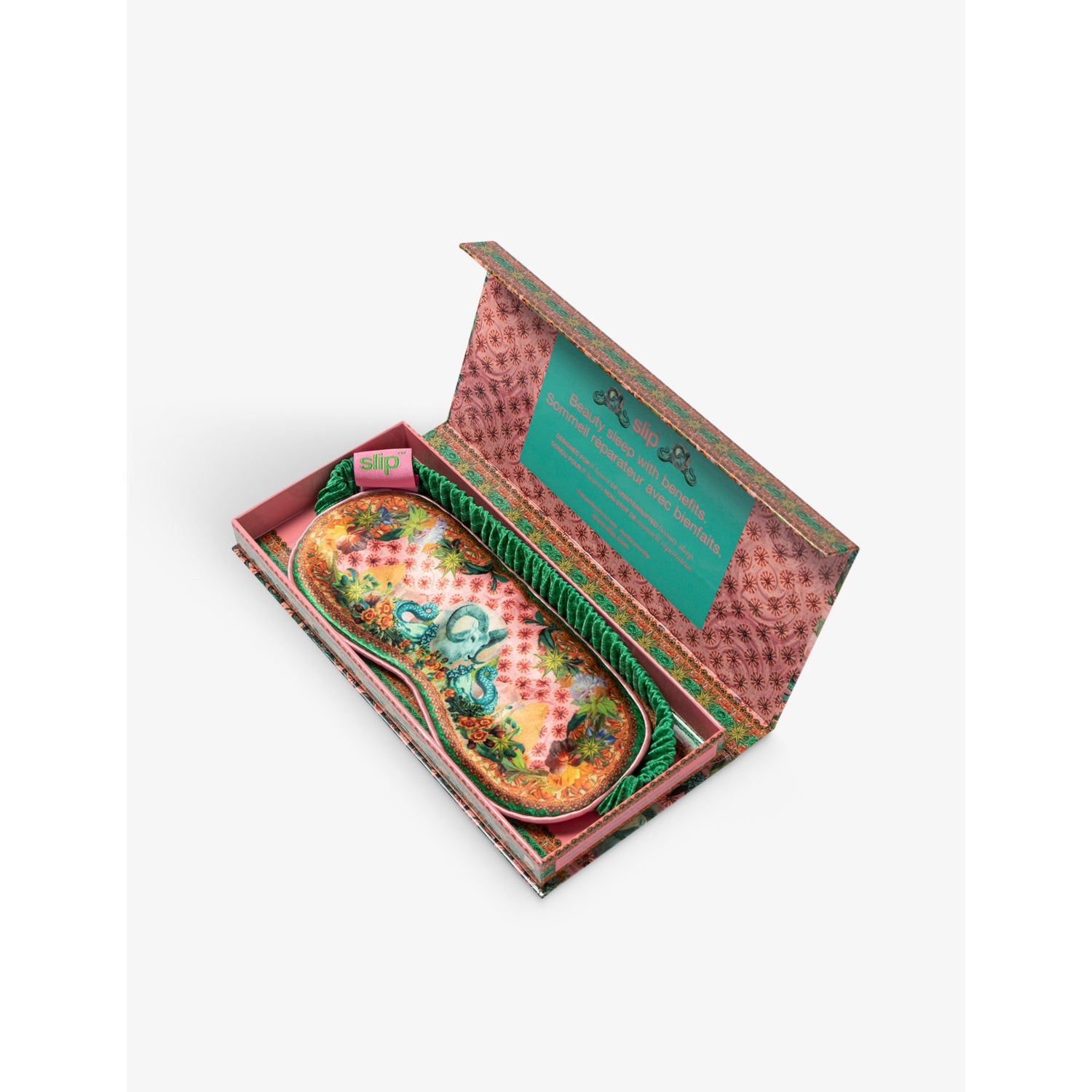 Slip silk eye mask Capricorn graphic print - British product