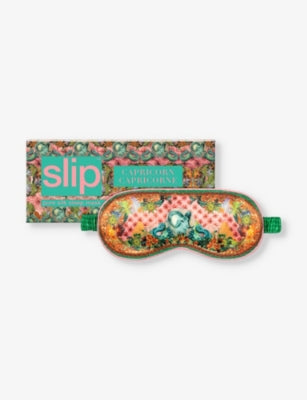 Slip silk eye mask Capricorn graphic print - British product