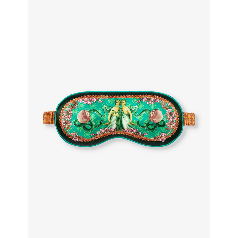 Slip silk eye mask Gemini graphic print (British brand)