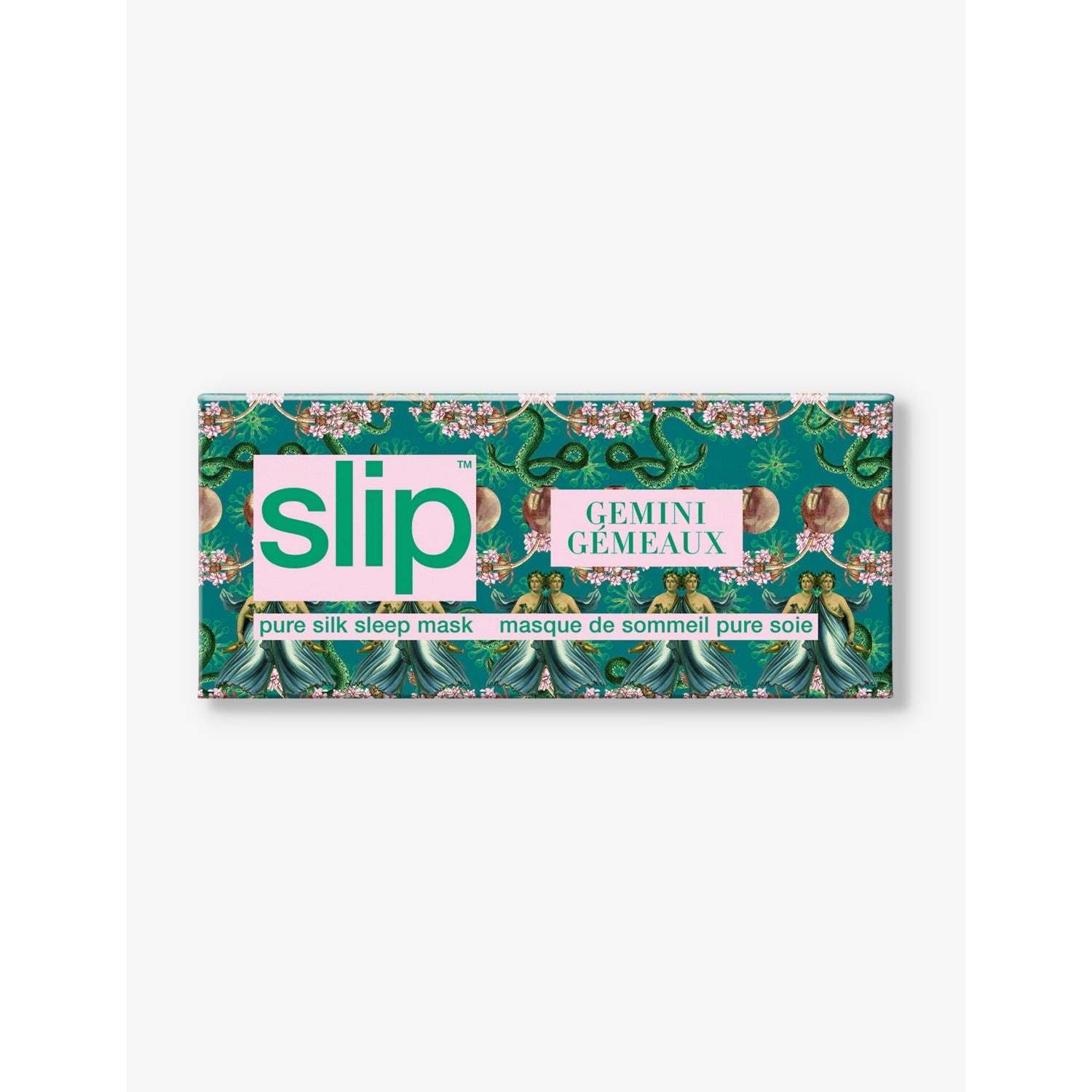 Slip silk eye mask Gemini graphic print (British brand)