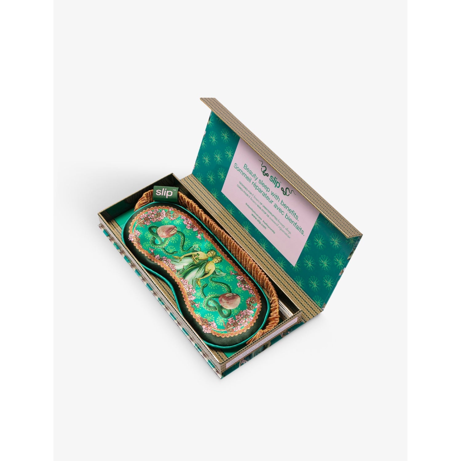 Slip silk eye mask Gemini graphic print (British brand)
