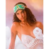 Slip silk eye mask Gemini graphic print (British brand)