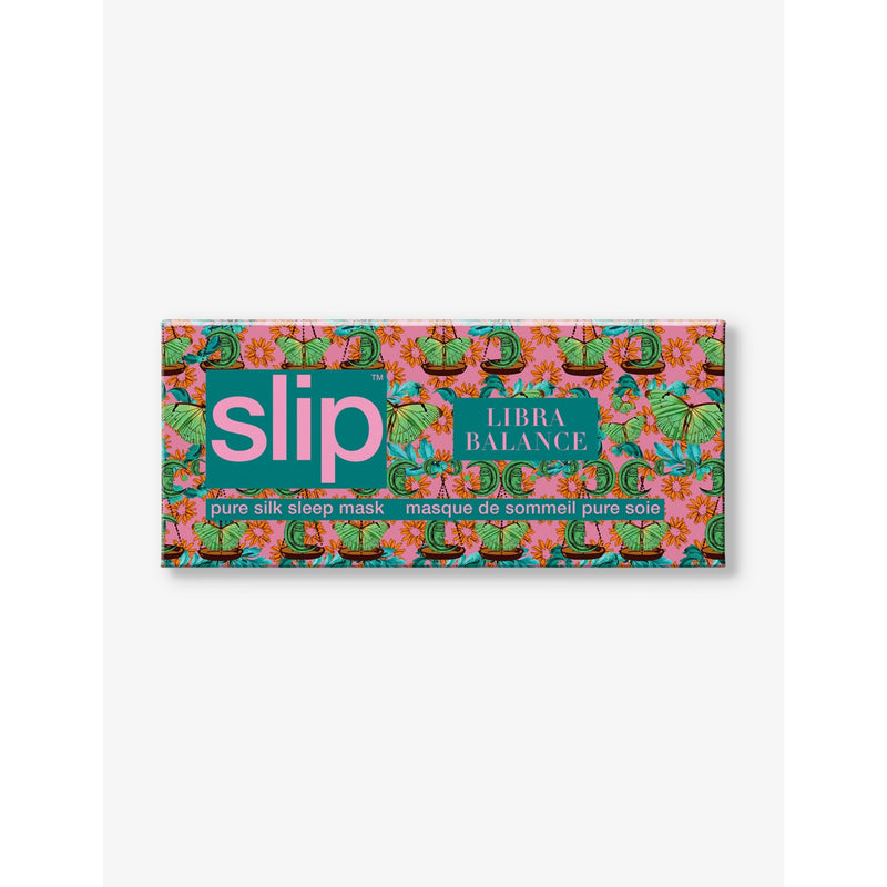 Slip Libra graphic-print silk eye mask - British product