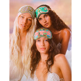Slip Libra graphic-print silk eye mask - British product