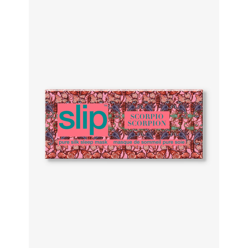 Slip Scorpio graphic-print silk eye mask, imported from the UK