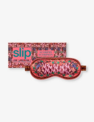 Slip Scorpio graphic-print silk eye mask, imported from the UK