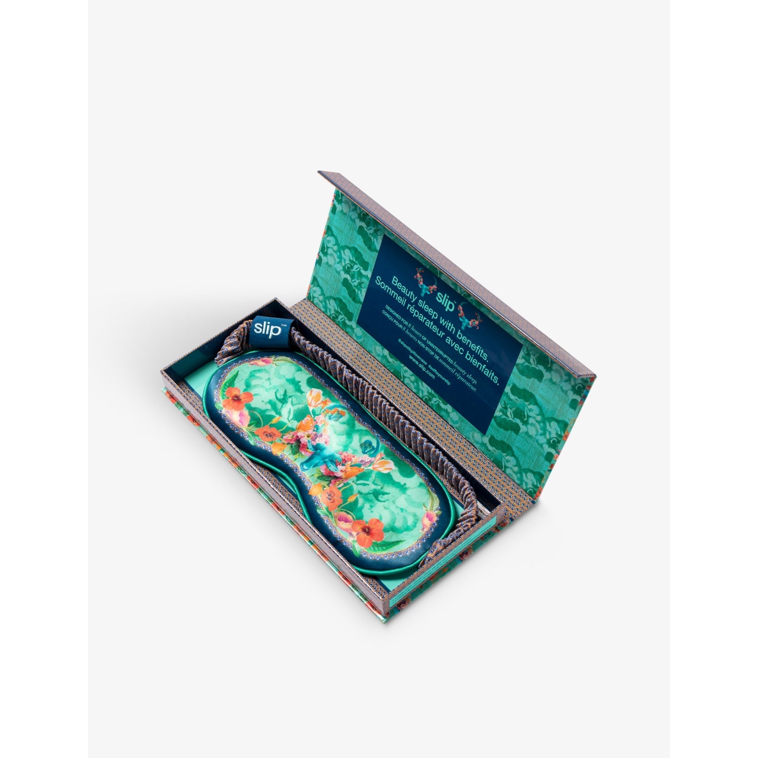 Slip Taurus silk eye mask with graphic print, UK version