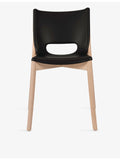Alessi Poele monoshell steel and wood chair 81cm (British brand)