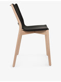 Alessi Poele monoshell steel and wood chair 81cm (British brand)