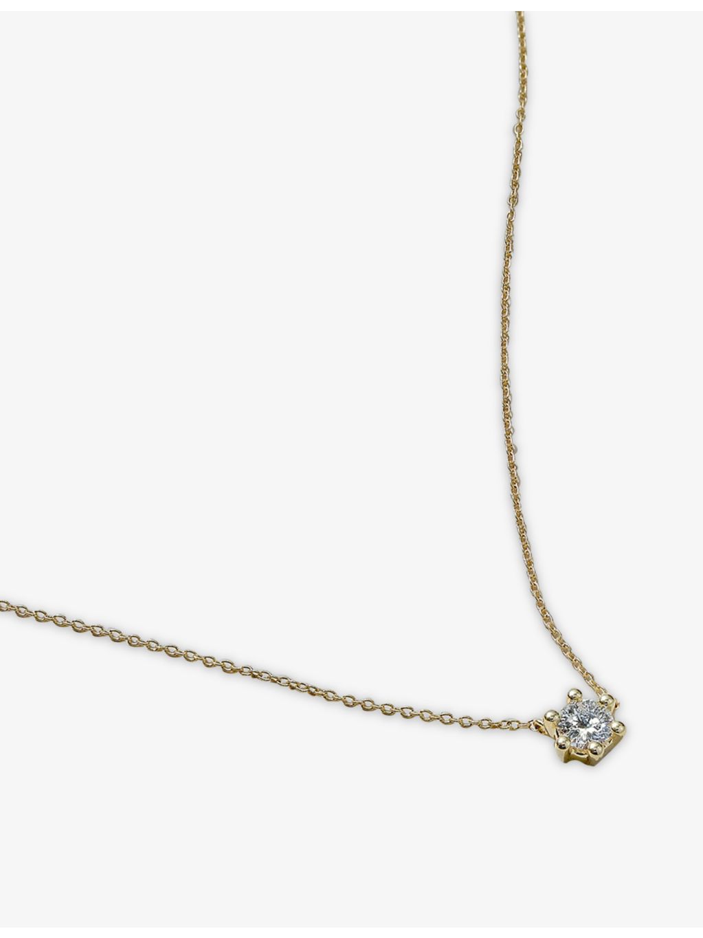 Astley Clarke 14ct gold diamond pendant necklace, imported from the UK