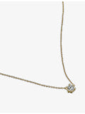 Astley Clarke 14ct gold diamond pendant necklace, imported from the UK
