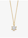 Astley Clarke 14ct gold diamond pendant necklace, imported from the UK