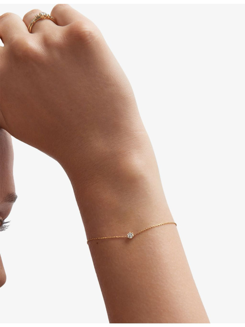 Astley Clarke 14ct yellow-gold lab-grown diamond bracelet 18cm, UK version