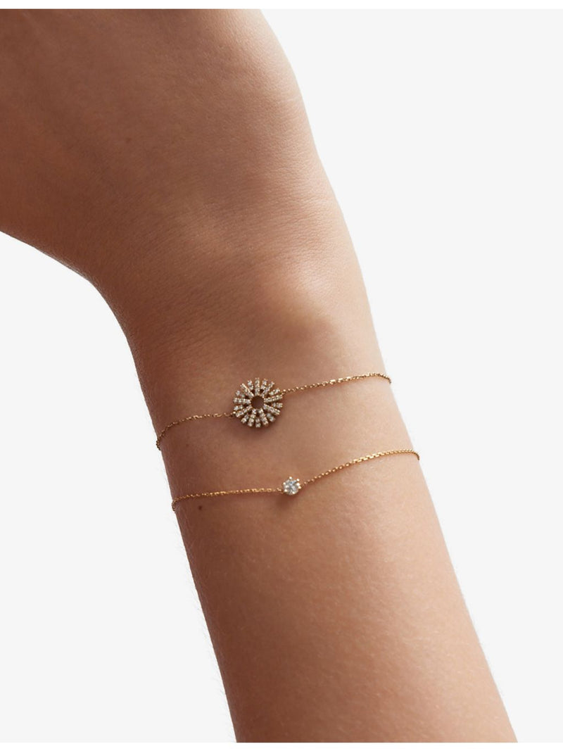 Astley Clarke 14ct yellow-gold lab-grown diamond bracelet 18cm, UK version