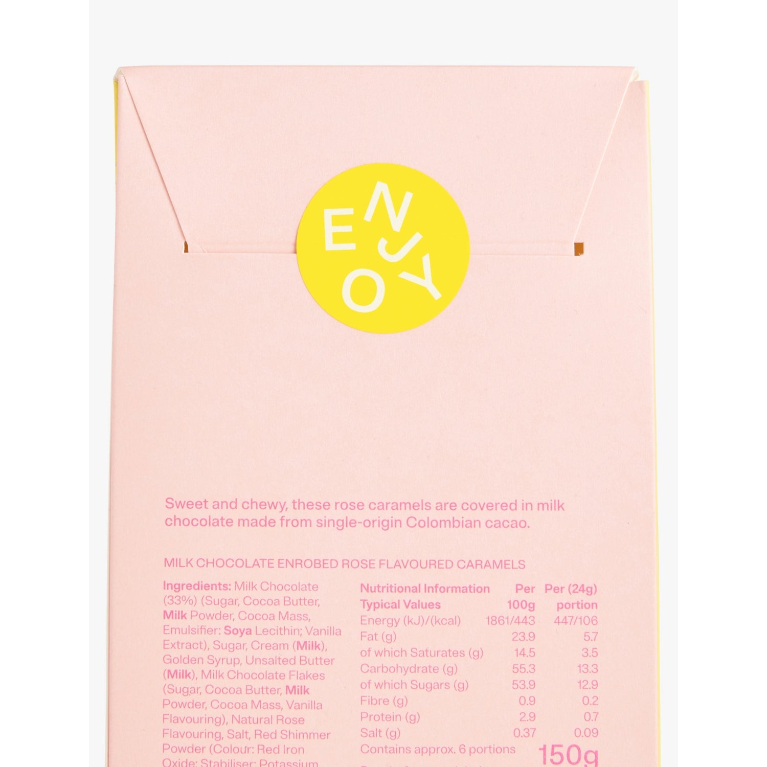 Selfridges Selection milk chocolate rose caramels 150g, UK version