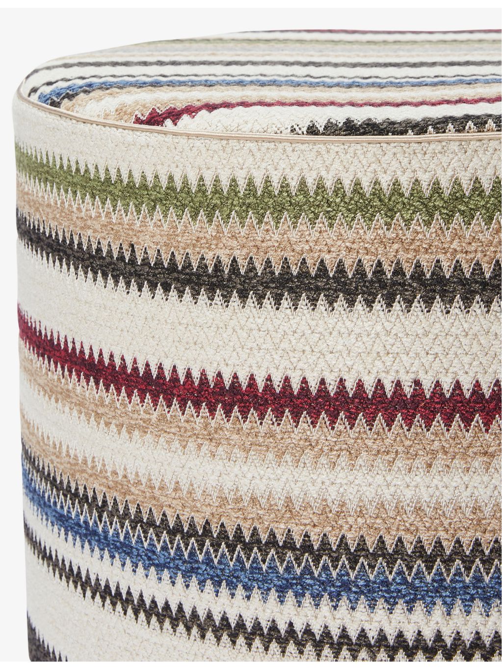 Missoni Home woven-blend zigzag pouf 40cm x 30cm (British brand)