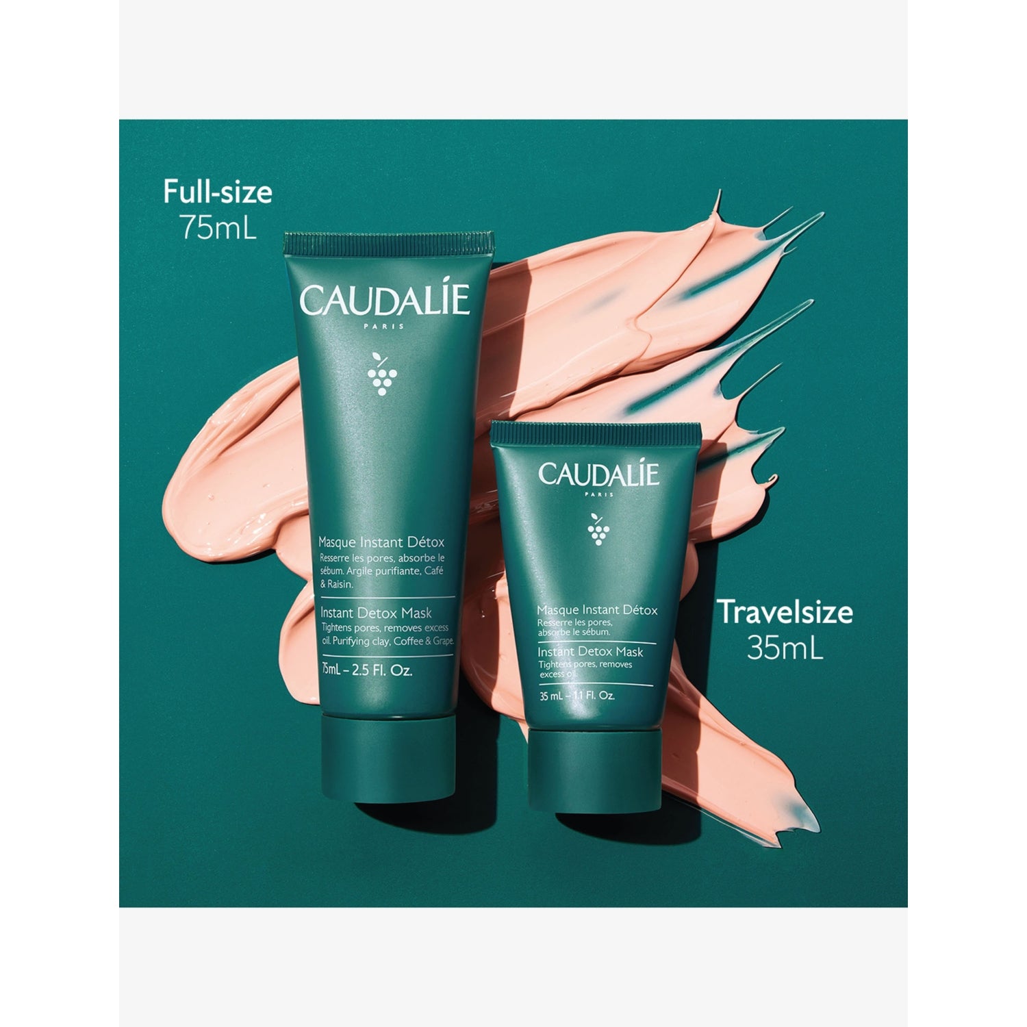 Caudalie Instant Detox face mask 35ml, UK version