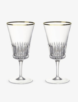 Villeroy & Boch Grand Royal Gold crystal goblets, imported from the UK