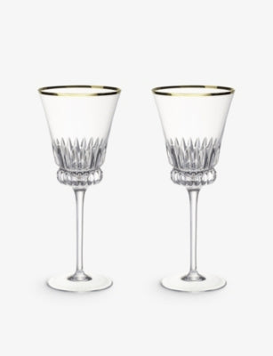 Villeroy & Boch Grand Royal Gold red wine glasses pair (British brand)