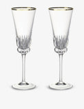 Villeroy & Boch crystal champagne flutes, set of 2 (British brand)