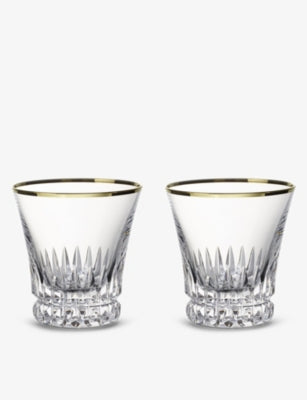 Villeroy & Boch Grand Royal Gold crystal glasses 2-piece set (British brand)