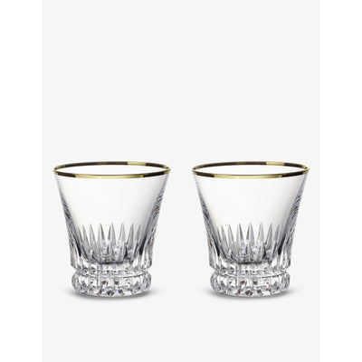 selfridges Villeroy & Boch Grand Royal Gold Crystal Glass Water Glasses Set of 2- Buy online at McGrocer