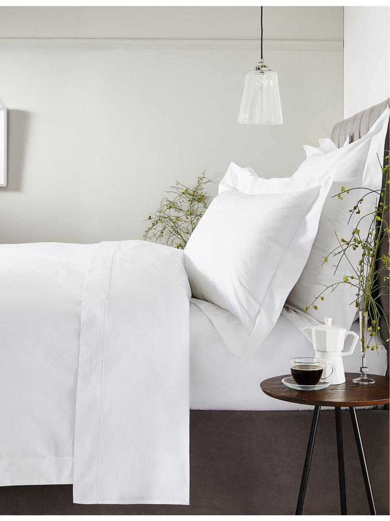 The White Company Savoy deep fitted cotton sheet, imported from the UK