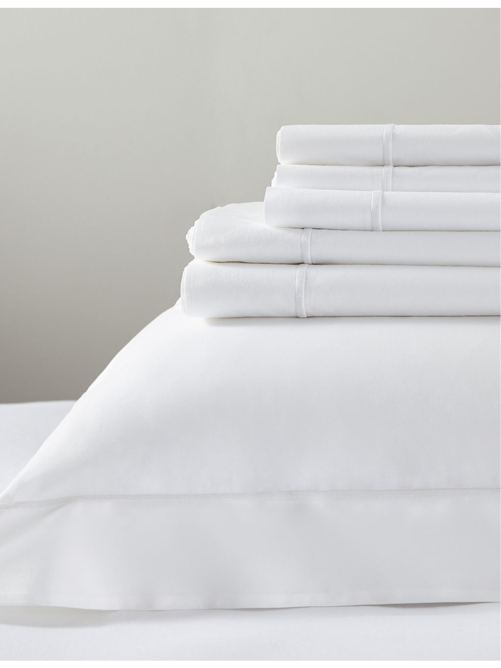 The White Company Savoy deep fitted cotton sheet, imported from the UK
